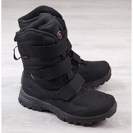 Doposci da trekking impermeabili neri American Club nero 1