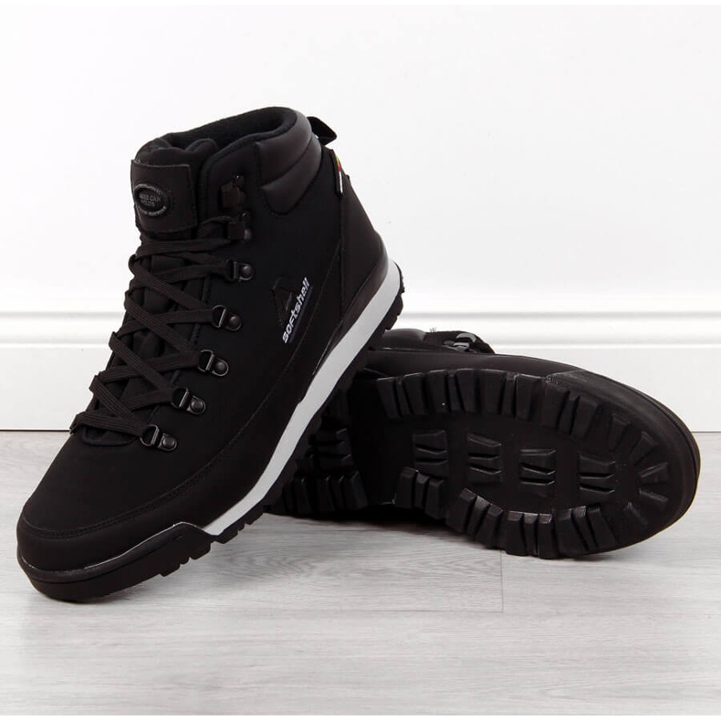 Scarpe da trekking impermeabili da uomo Black American Club nero 1
