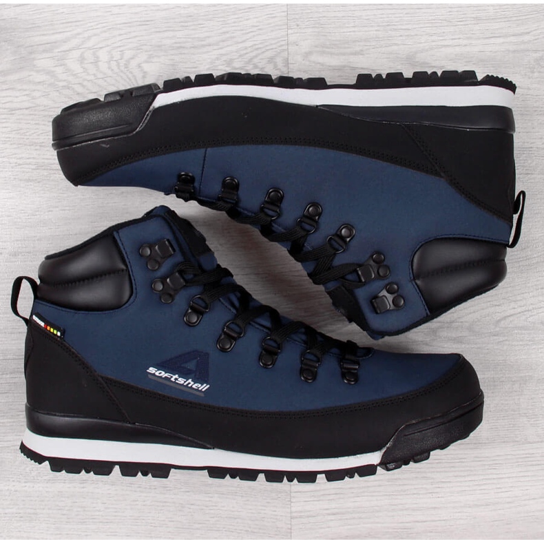 Scarpe da trekking da uomo, impermeabili, isolanti, blu navy American Club 1