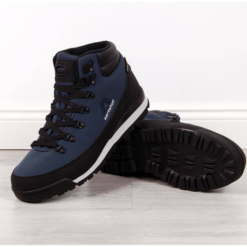 Scarpa da trekking impermeabile riscaldata blu navy American Club 1