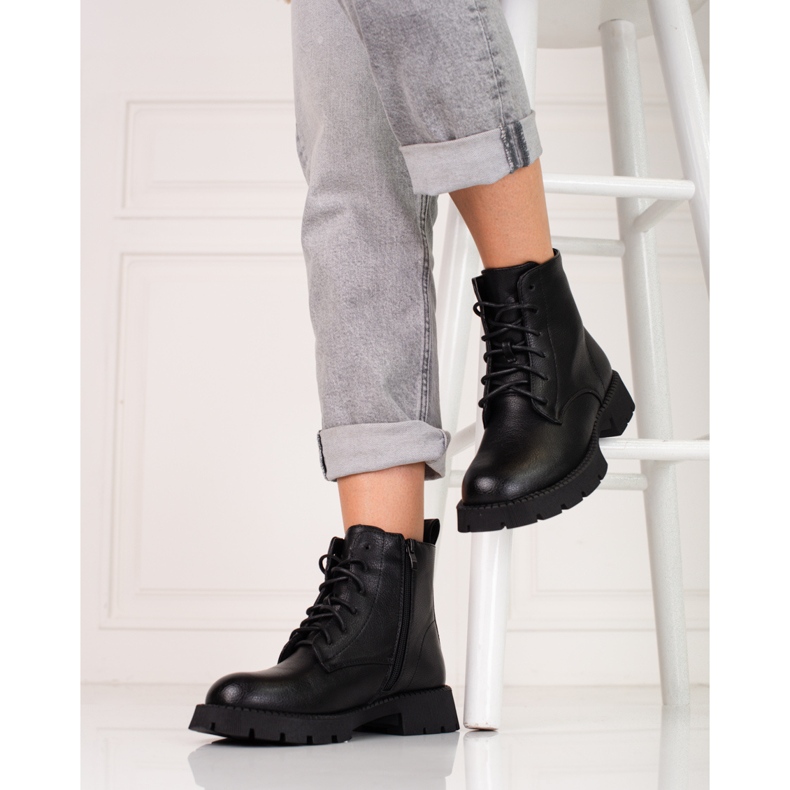 Borse classiche da donna con lacci Shelovet nero 2