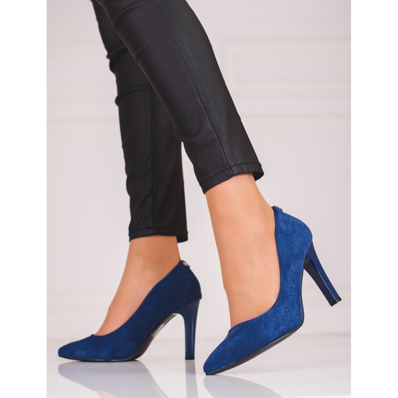 Décolleté con tacco da donna Shelovet blu navy 1