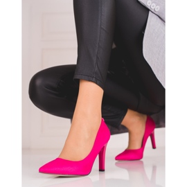 Décolleté da donna con tacco alto Shelovet rosa 1