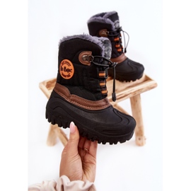 Scarponi da neve isolati per bambini neri Lee Cooper LCJ-21-44-0524 nero 2