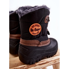 Scarponi da neve isolati per bambini neri Lee Cooper LCJ-21-44-0524 nero 1