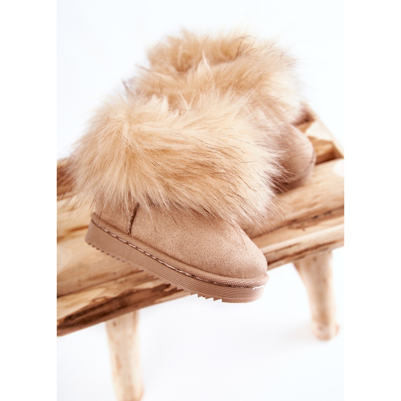 Doposci Per Bambini Con Pelliccia Beige Ariana 1