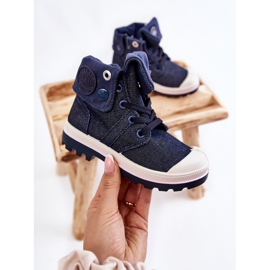 Sneakers alte da bambino, blu navy Tobby 2