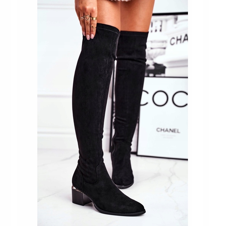 Stivali lunghi lycra suede Evento 20KZ35-3330 Nero 1