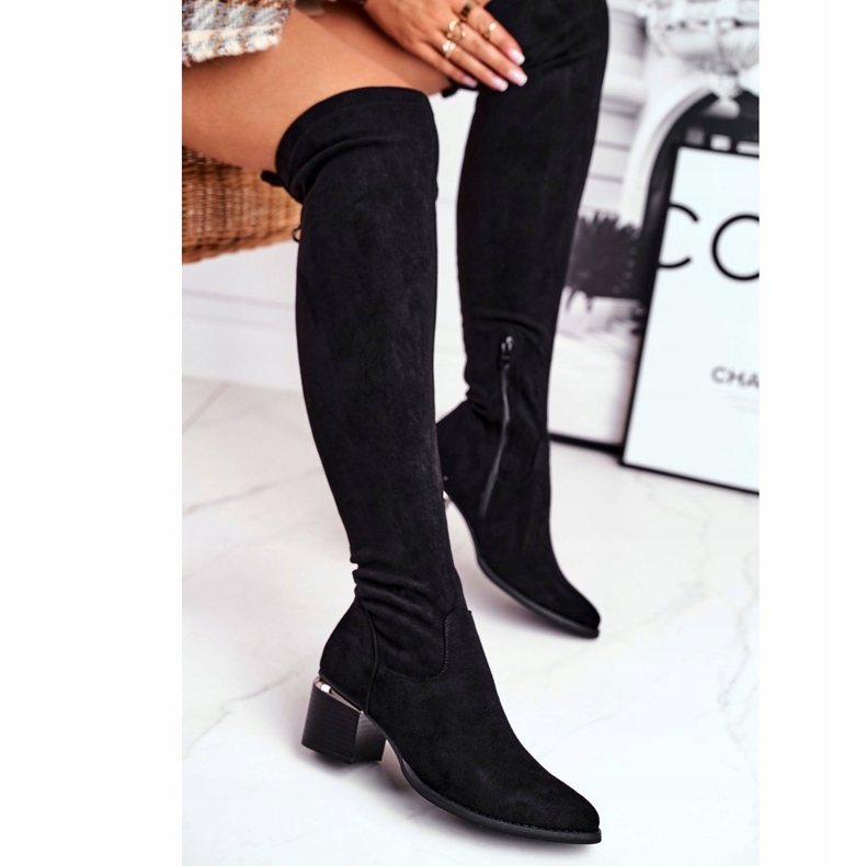 Stivali lunghi lycra suede Evento 20KZ35-3330 Nero 2