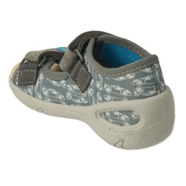 Befado scarpe per bambini pu 065X169 blu grigio 2