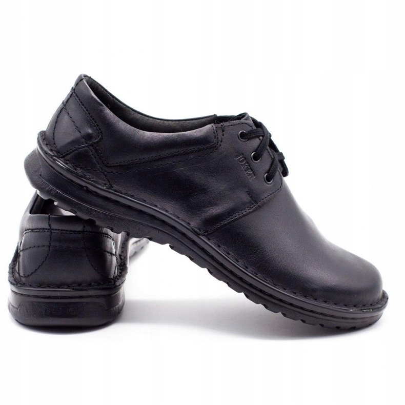 Joker Scarpe da uomo in pelle 229 nere nero 3