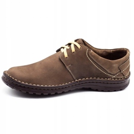 Joker Scarpe da uomo in pelle 229 oliva multicolore cachi 1