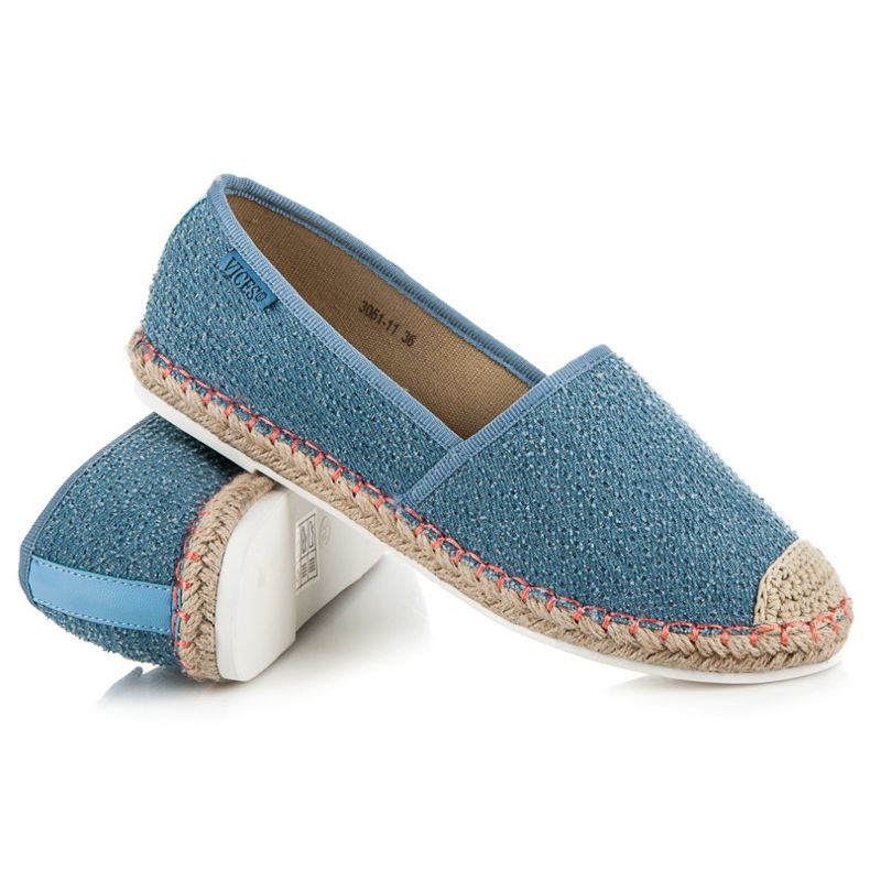 Vices Espadrillas con fantasia blu 1