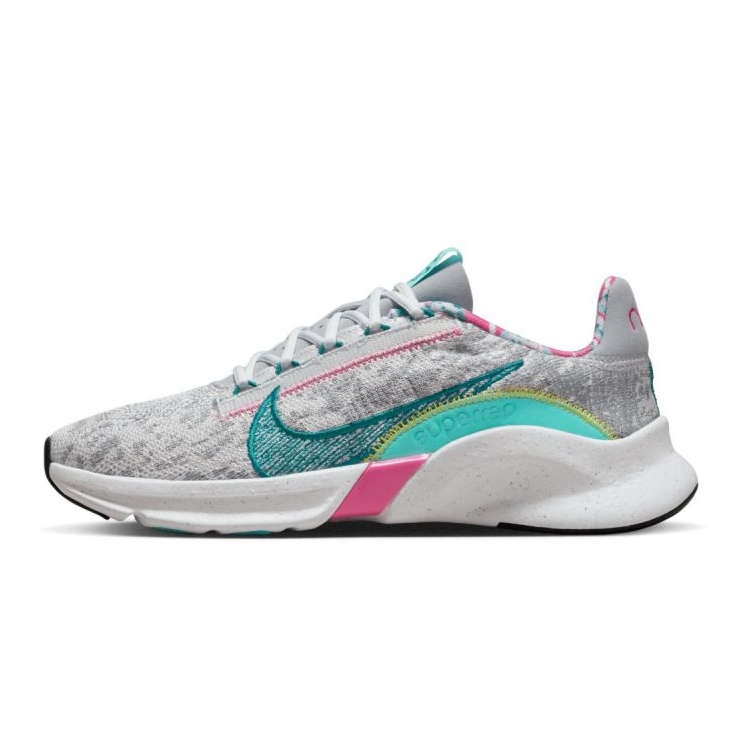 Scarpa Nike SuperRep Go 3 Flyknit Next Nature W DH3393-001 grigio 1