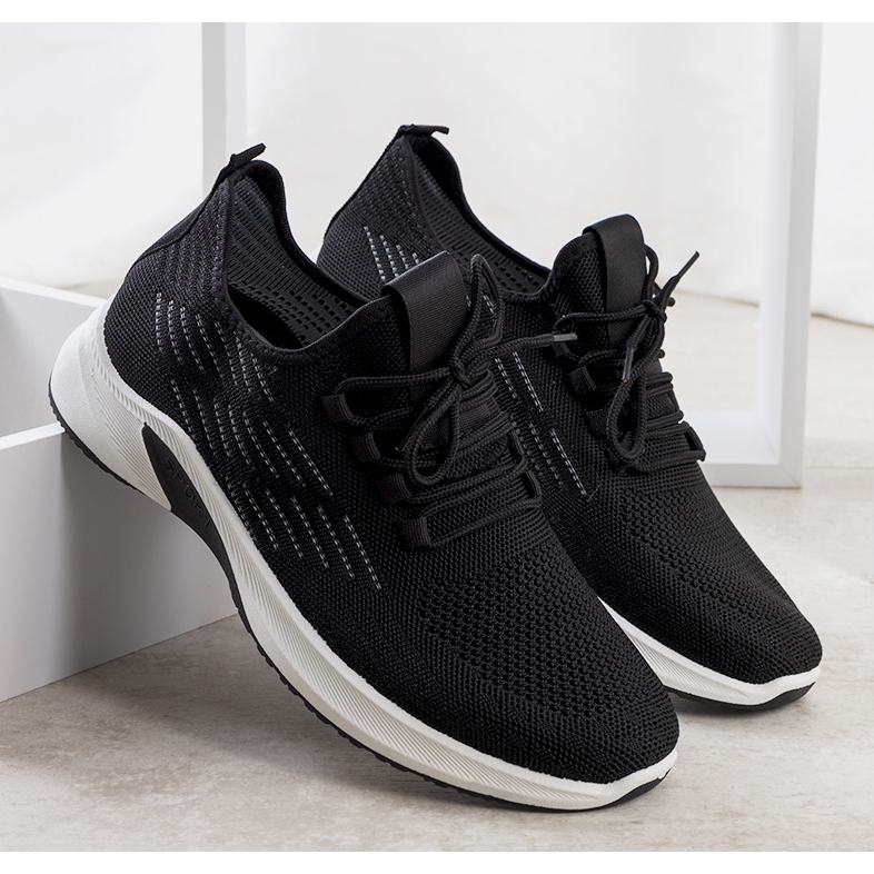 Sneaker sportive bianche e nere Brownle bianca nero 1