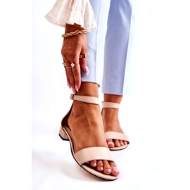 PA2 Sandali in pelle da donna Beige Shanley 4099 1