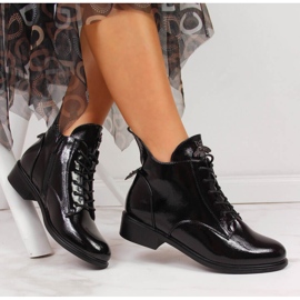Stivali da donna Filippo in vernice nera nero 1