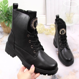 S.Barski Stivali da donna neri con perline isolate nere S. Barski nero 1