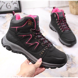 Scarpe da trekking alte da donna McKeylor nere nero 1