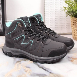 Scarpe da trekking alte da donna McKeylor grigie grigio 1