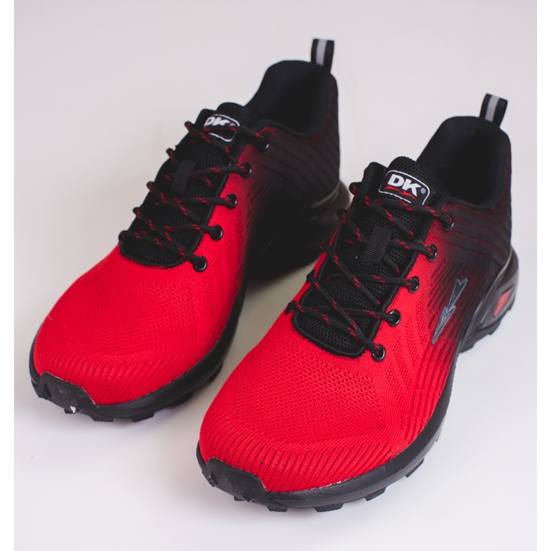 Scarpe sportive da uomo DK nere e rosse nero rosso 1