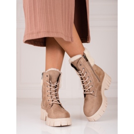 T.Sokolski Stivali da donna in camoscio Shelovet beige 2