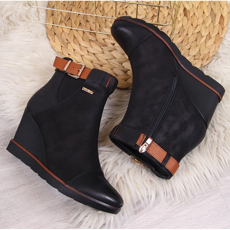 Sneakers nere con zeppa Filippo nere nero 2