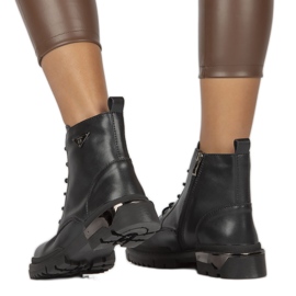 Stivali isolanti in pelle Filippo W PAW377B nero 1
