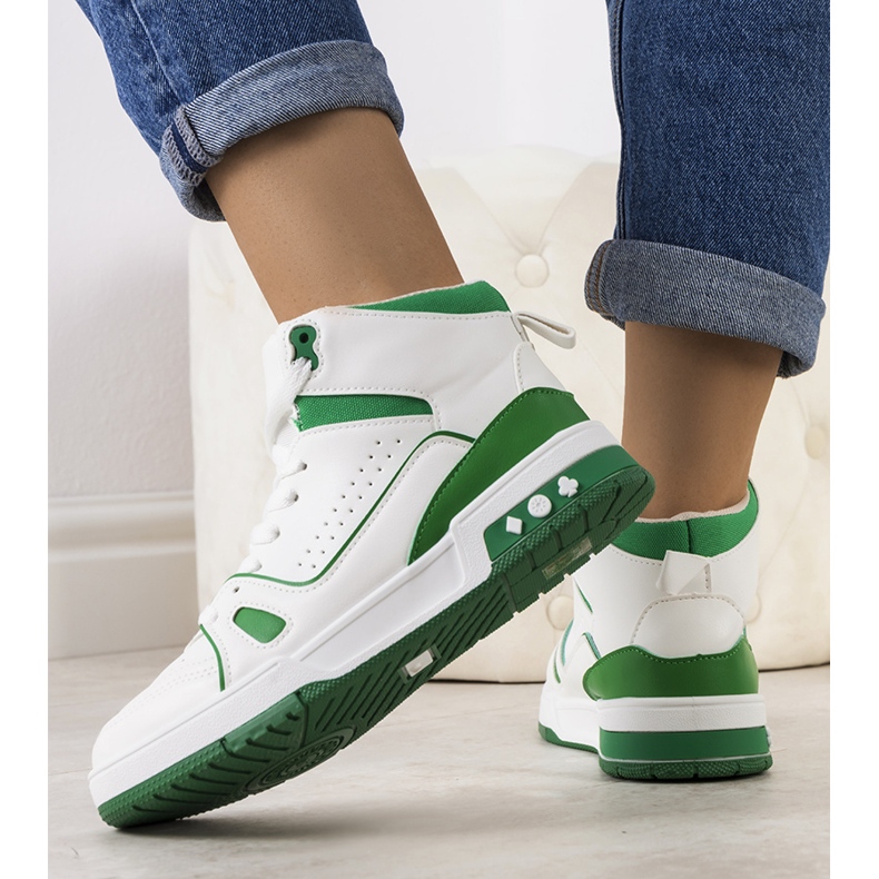 Sneakers verdi per la caviglia Megatheo verde 1