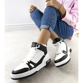 PA1 Sneakers nere di Megatheo bianca nero 1