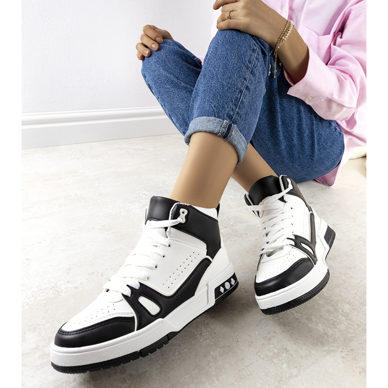 PA1 Sneakers nere di Megatheo bianco nero 1