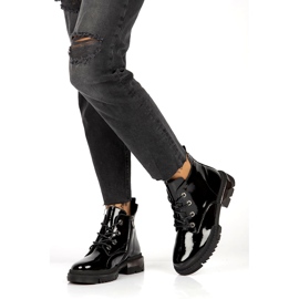 Stivali laccati caldi Filippo DBT4173 BK nero 3