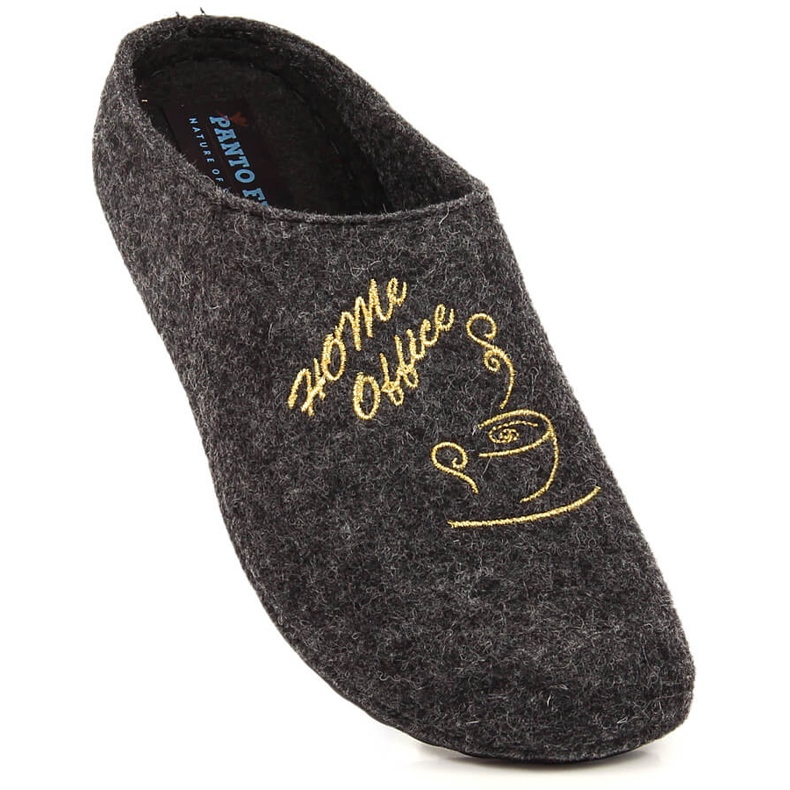 Comode pantofole da donna in feltro grigio Panto Fino 1