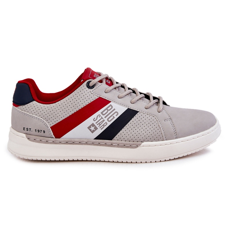 Scarpe sportive da uomo classiche Memory Foam Big Star KK174056 grigio 1
