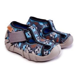 BEFADO S.A. Ciabatte Befado Velcro 190P104 Blu-Grigio 1
