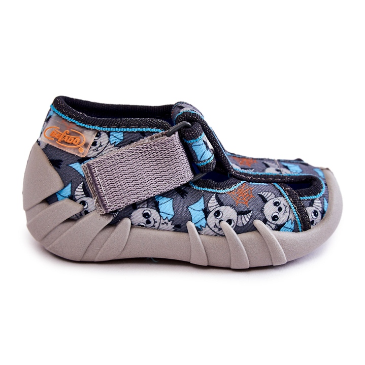 BEFADO S.A. Ciabatte Befado Velcro 190P104 Blu-Grigio 2