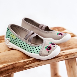BEFADO S.A. Ciabatte della Ballerina Befado Kitten 116X304 Verde-Grigio 1