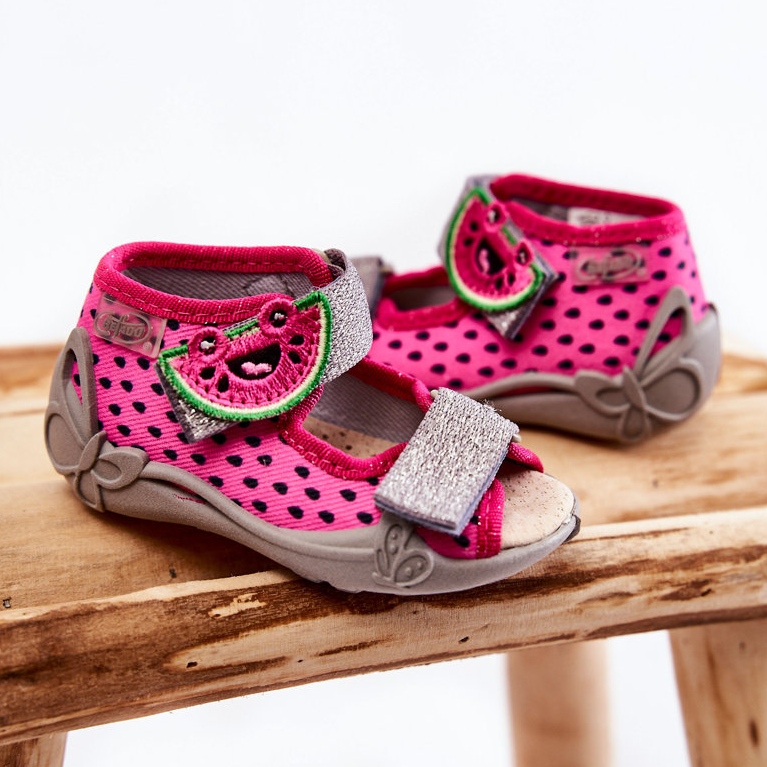 BEFADO S.A. Sandali In Velcro Anguria Befado 342P045 Rosa 1