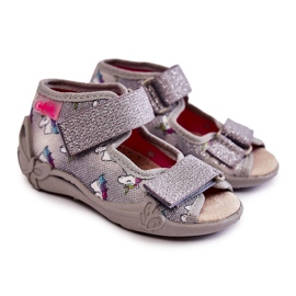 BEFADO S.A. Sandali Con Velcro Unicorn Befado 342P044 Grigio 1