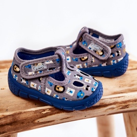 BEFADO S.A. Scarpe Pantofole Befado Animals 533P020 Grigio blu 2