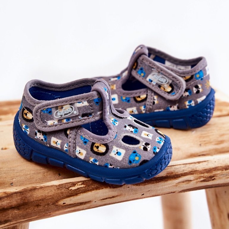BEFADO S.A. Scarpe Pantofole Befado Animals 533P020 Grigio blu 2