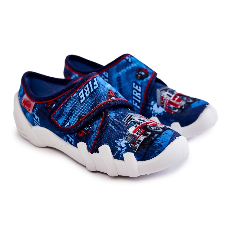 BEFADO S.A. Ciabatte Befado Velcro Firetruck 273X309 Blu Navy 1