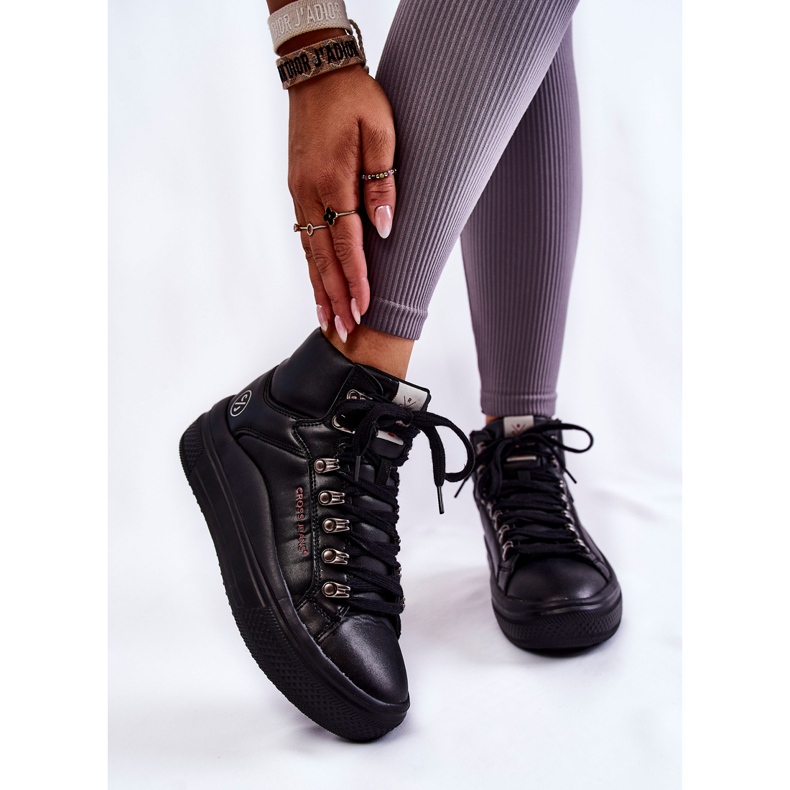 Sneakers Alte Da Donna Cross Jeans KK2R4029C Nere nero 1