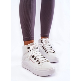 Sneakers alte da donna Cross Jeans KK2R4028C Bianche bianco 2