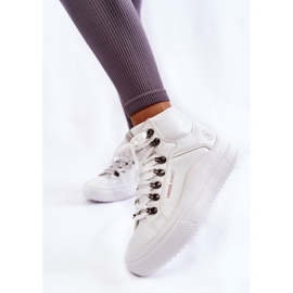 Sneakers alte da donna Cross Jeans KK2R4028C Bianche bianco 1