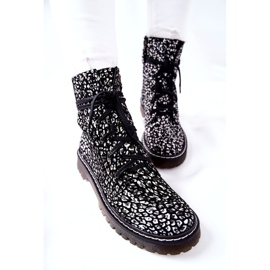 Stivali da donna Glany Workers Maciejka Nero-Bianco 01609-48 bianca 1