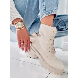 BM Stivali stringati Tamar Beige 2