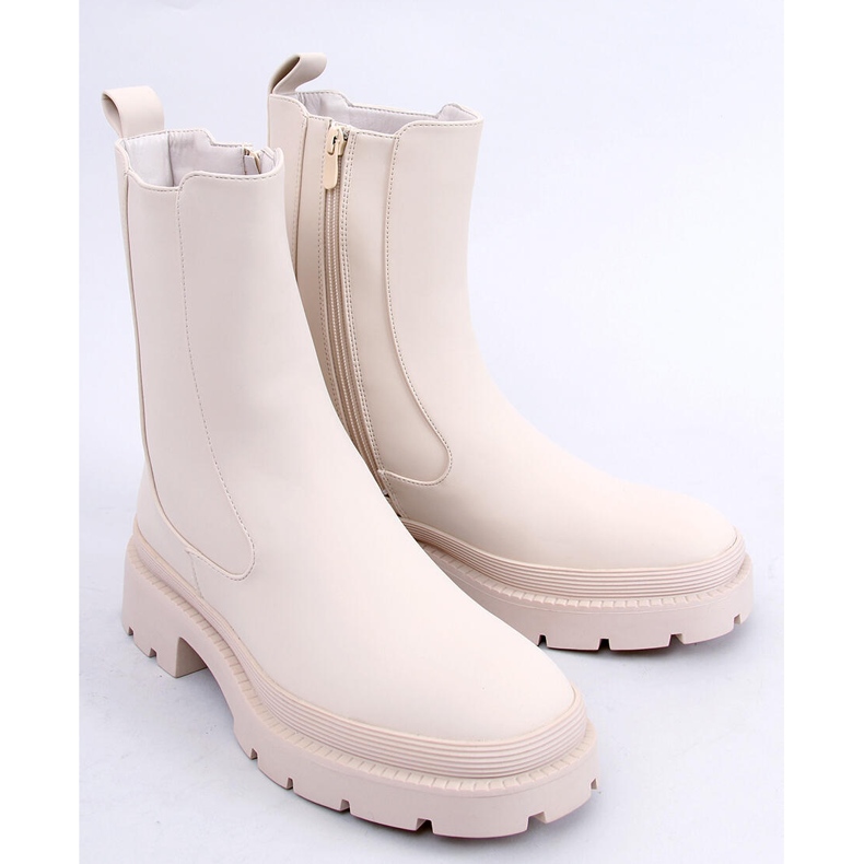 BM Stivaletti Chelsea beige Carmit 2
