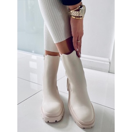 BM Stivaletti Chelsea beige Carmit 1
