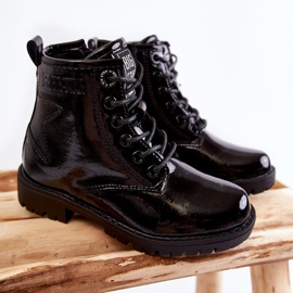 Stivali caldi laccati per bambini Big Star II374045 neri nero 1